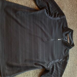 Men’s SZ Large Tommy Bahama navy blue Quarter-Zip Pullover casual preppy winter